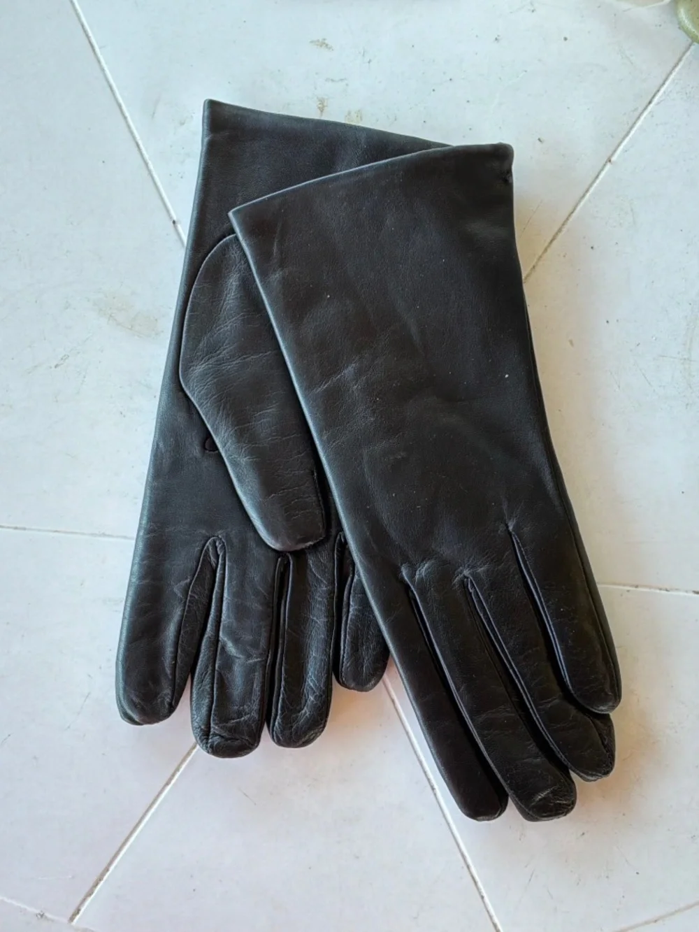 GIORGIO SERMONETA CASHMERE-LINED LEATHER GLOVES
